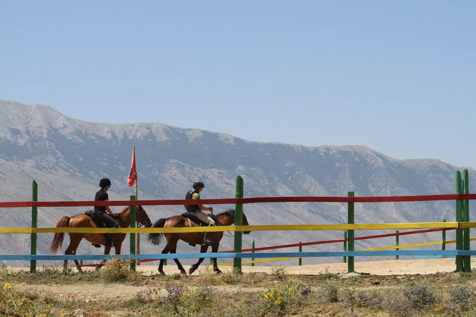 leer paardrijden in het betoverende landschap van Albanië