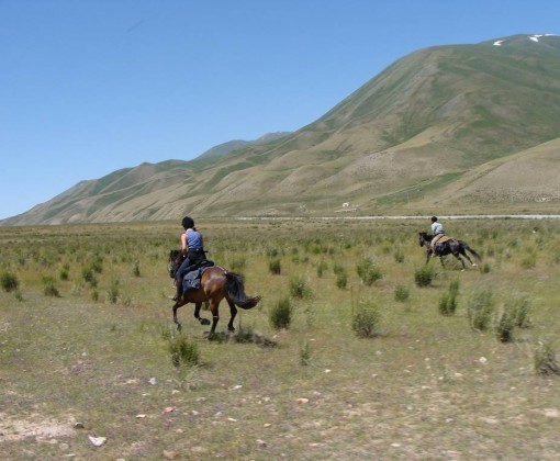 Paardrijden in Kirgizië