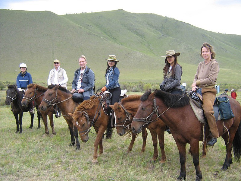 Paardrijden in Mongolië